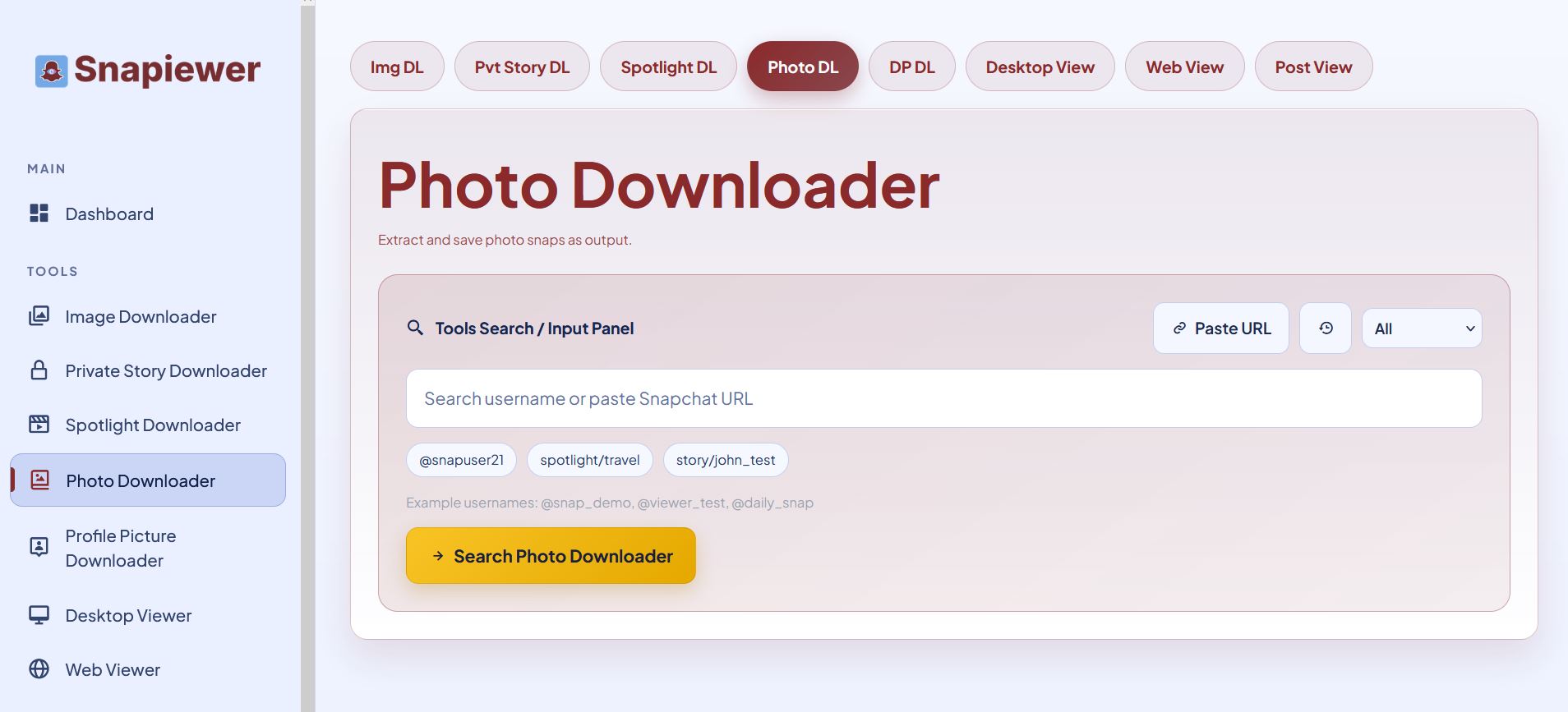 Photo Downloader Preview